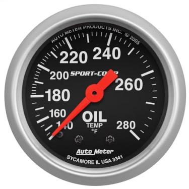 Imagem de Auto Meter Medidor de temperatura de óleo mecânico Sport-Comp 3341