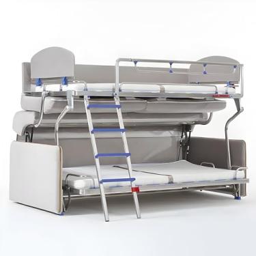Imagem de Sofá com beliche – Sofá solteiro conversível | Sofá de dormir para adultos | Sofacama dobrável com moldura de rodízio | Sofá Cama para Cuarto | Cama conversível para espaços pequenos