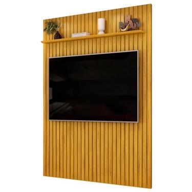 Imagem de Painel Tv 65 Pol 183cm Suspenso Ripado Noah D04 Cedro - Mpozenato