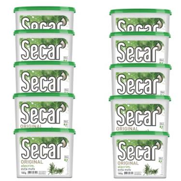 Imagem de Kit Com 10 Evita Mofo Secar 180g Antimofo Guarda Roupas Armários Closet Gaveta Despensa Umidades Bolor Fungos Bactérias Mau Cheiro (10, Alecrim)