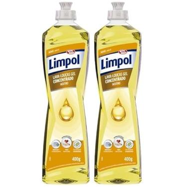 Imagem de Kit + 2 Detergente Gel Concentrado para Louças Limpol, Neutro, 400g + 400g