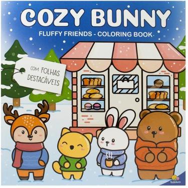 Imagem de Livro De Colorir Cozy Bunny 25x25cm 24pg - Todolivro