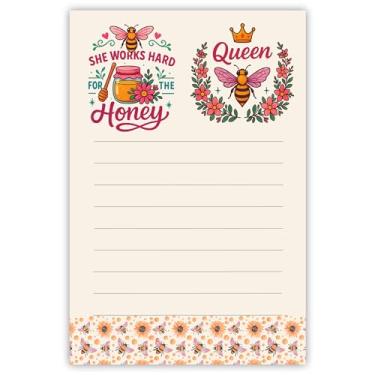 Imagem de DAILY RITMO® Bloco de notas Bee Sticky To Do List | Presentes com tema de abelha para amantes de abelhas, mulheres e professores | Notas adesivas de 10 x 15 x 15 páginas para material de escritório