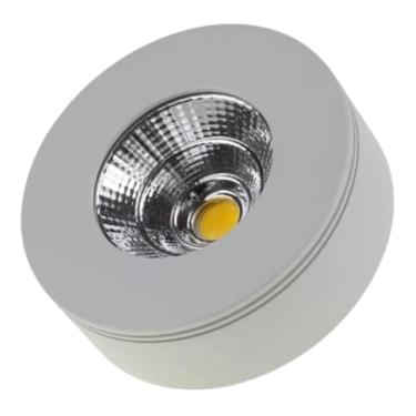 Imagem de Spot LED Sobrepor Quadrado 5W Luz Quente 3000K – Alumínio, Bivolt, Instalação Fácil, Design Moderno – Uso Interno – LED Integrado (Branco 3000K)