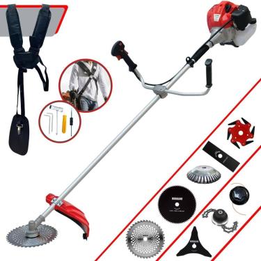 Imagem de Cortador de Grama Completa À Gasolina Anmax CG430P Motor 2 Tempos 43cc 2HP Alta Performance Roçadeira Com Carretel de Nylon e Kit de 7 Opções de Corte