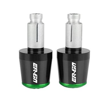 Imagem de Extremidades de manoplas de guidão de motocicleta, tampas de extremidade de manoplas, acessórios deslizantes de peso para Ka&was&aki ER6N ER-6N ER 6N ER6 N 2009-2017