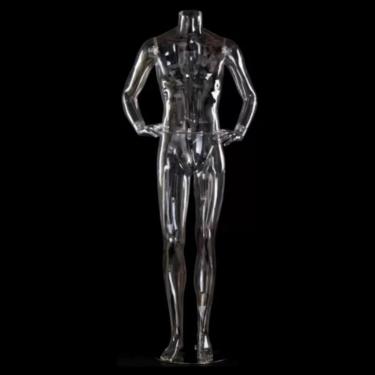Imagem de Manequim Tsparent Dress Form Display, Torso De Manequim Masculino Para Casaco Terno Manto Cerimonial, Corpo De Manequim De Shopping De Loja De Noivas, Fácil De Configurar, Style3
