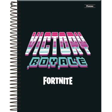 Imagem de Caderno Espiral Universitári Fortnite 96 Folhas Foroni, 2