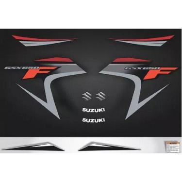 Imagem de Kit Adesivos Suzuki Gsx 650f 2008 Preta Gsx650pt - SPTS