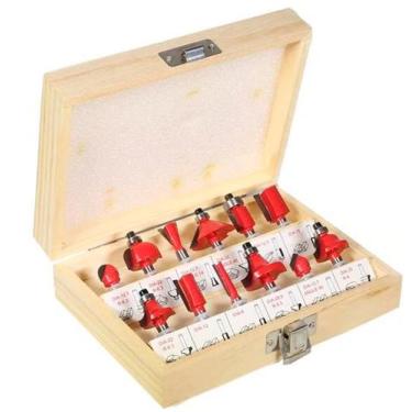 Imagem de Jogo Kit De Fresas Para Tupia - 12 Peças Com Estojo - AMATOOLS , Rocas