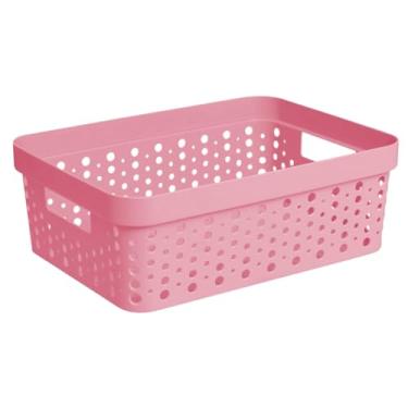 Imagem de Cesto Organizador S/Tampa Armário Lavanderia 20L (46X34) (Rosê)