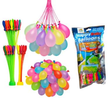 Imagem de Kit 111 Balões de Água Coloridos para Guerra de Água Brincadeiras Festas Verão e Diversão Infantil Resistentes e Rápidos de Encher