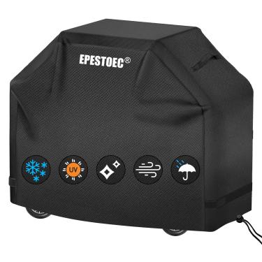 Imagem de EPESTOEC Capa Para Grelha Epestoec, Externa, Churrasqueira À Prova D'Água E Resistente A Raios Uv, Ripstop Durável Conveniente Gás, Weber, Char Broil, Nexgrill Mais Grelhas 58" Pretas