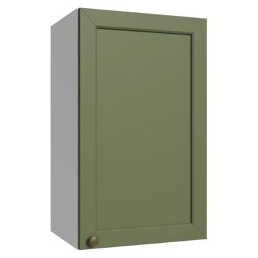 Imagem de Armário Aéreo 40 cm 1 Porta Branco/verde Vik Madesa