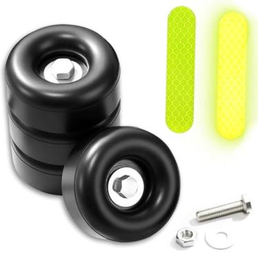 Imagem de Para-choques de reboque de borracha redondos de 6,3 cm compatíveis com geradores de escotilha de carga de porta de rampa de caminhão, lavadoras de pressão, compressores de ar, bombas, batentes de