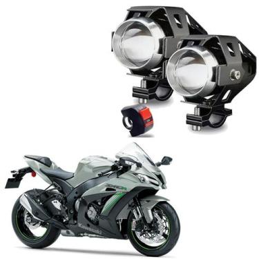 Imagem de Kit Led Farol de Milha Moto kawasaki ZX10 ZX10R  2011 2012 2013 2014 2