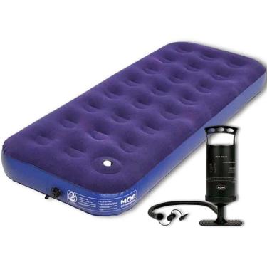 Imagem de Colchão Inflável Solteiro Multiuso com Bomba de Encher Manual MOR