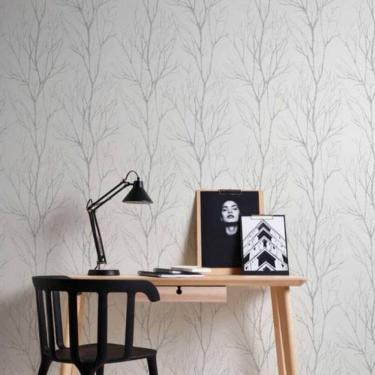 Imagem de Papel De Parede Attractive 2 Folhagem Branco 372602