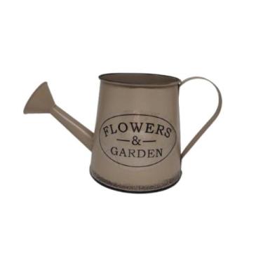 Imagem de Vaso Regador Decoração Metal Flowers Garden Arranjo Rosé