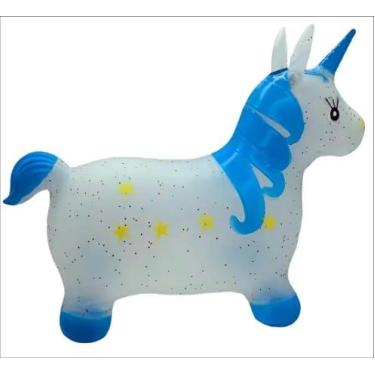 Imagem de Brinquedo Unicórnio Cavalinho Upa Upa Musical Pula Pula Infantil Led A