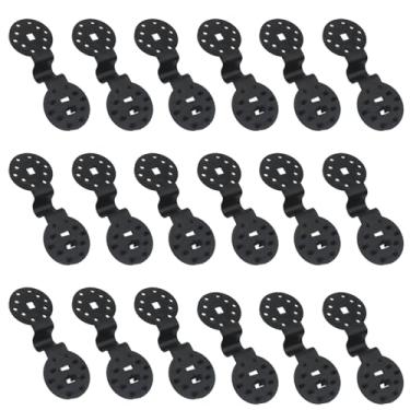 Imagem de OZXNO 60 peças de pano de sombra, clipe de plástico, reutilizável, redondo, para sombra, pano de sombra, cabo resistente para estufa, jardim, sombra, tela antipássaro, tecido (grande)