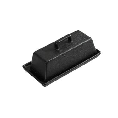 Imagem de Manteiga de cerâmica simples com tampa retangular personalidade manteiga-preto fosco