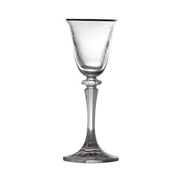 Imagem de Conjunto de 6 Taças para Licor em Vidro 50ml Anhur Dourado Bohemia