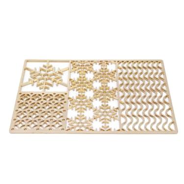 Imagem de AUNMAS Placa de Carimbo de Cubo de Gelo de Cobre, Elegante Bandeja de Design de Cubo de Gelo Transparente e Carimbos de Gelo de Bourbon Em 5 Segundos para Barras, Reuniões de Casas, (C01)