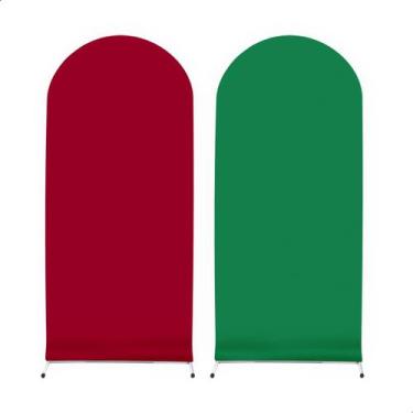 Imagem de Painel de festa decorativo romano liso dupla face 2mx1m - Davest, VERM