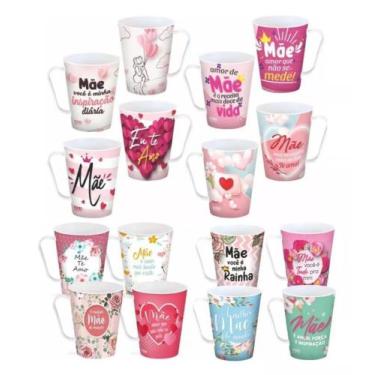 Imagem de 24 canecas plásticas dia das mães 430 ml boa free microondas - Kozi pl