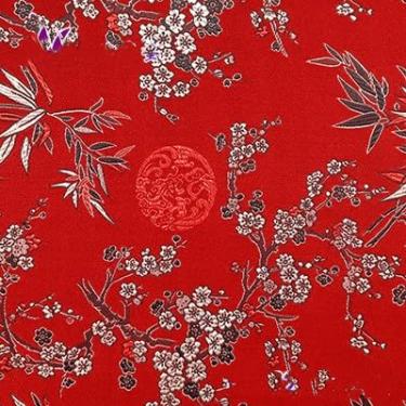 Imagem de Only My Live Home Almofadas de assento de tecido de brocado de seda chinesa espessas personalizadas com laços cadeiras de jantar sofás poltrona antiderrapante com zíper (contato de tamanho