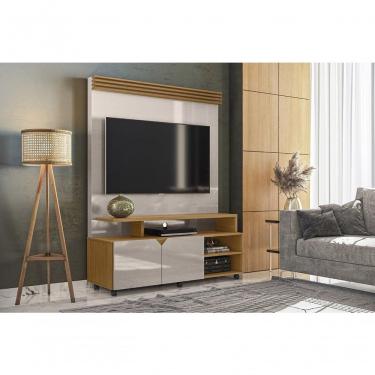 Imagem de Home P- Tvs Até 60 Berlim Off White Perolizado-tauari - Lukaliam