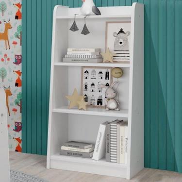 Imagem de Estante para Livros Branco P04 - Movelbras, Branco