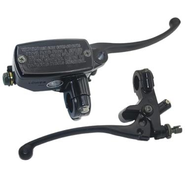 Imagem de SUKECA Alavanca do cilindro mestre do freio do guidão de 22 mm serve para Yamaha serve para motocicletas hidráulicas Honda Conjunto de freio de embreagem esquerdo e direito