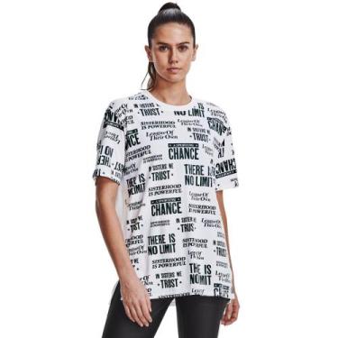 Imagem de Camiseta de Treino Feminina Under Armour IWD Graphic SS, Branco, PP