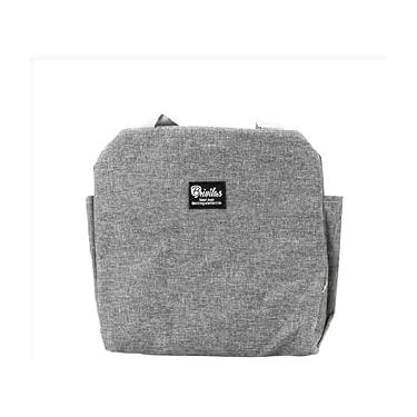 Imagem de Bolsa Marmita Lancheira Térmica Casual Discreta Adulto Trabalho Faculdade (Cinza)