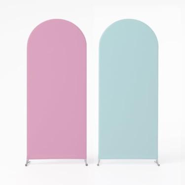 Imagem de Painel Lateral Romano Picolé Dupla Face Veste Fácil 0,90mx 2,0m Cores Lisas (Rosa Bebê e Azul Bebê)