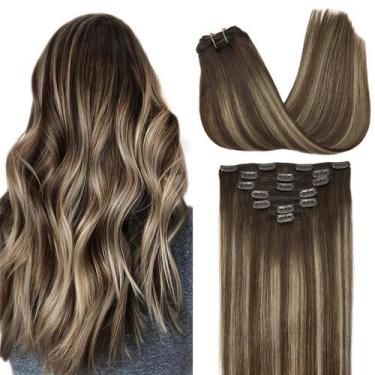 Imagem de Extensões de cabelo GOO GOO Clip-in Real Human Hair 14" 120g