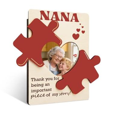 Imagem de Porta-retrato Nana, presente de aniversário de Natal, dia das mães, quebra-cabeça amor imã molduras para geladeira, moldura magnética para vovó vovó, Grammy, 30