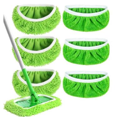 Imagem de Esfregões de microfibra reutilizáveis para Swiffer Sweeper 6 peças ver