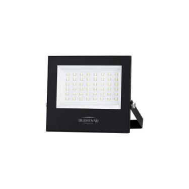 Imagem de Refletor Blumenau Led Play 50W Preto Bivolt, 6500K Luz Branca