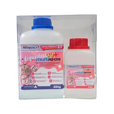 Imagem de Resina Artesanato Liquiglass Uv+ Multi Rq 1215 1kg  Resina Resiqualy