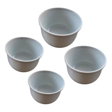 Imagem de 4 Cumbuca 380 Ml Tigela Porcelana Sopa Molho Açaí E Caldo - Ta na Mão