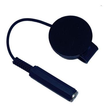 Imagem de Captador Clipe Cristal Acrílico Cordas Aço Nylon C/ Jack P10 - Sonica