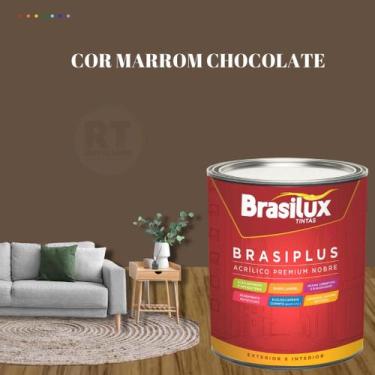 Imagem de Tinta de Parede Marrom 800ml Brasiplus Fosca - BRASILUX, MARROM CHOCOL