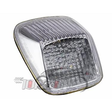 Imagem de TOPZONE Compatível com HARLEY 2004–2005 VRSCB V-Rod; VRSCD 2006–2008 VRSCD Night Rod; luz de freio traseira traseira + seta (estilo 3: luz traseira de LED sequencial + seta, lente transparente)