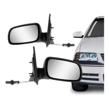 Imagem de Retrovisor VW Gol (Pai) - COTEC, Preto (Plástico)