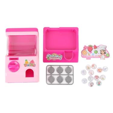 Imagem de aqxreight Trógio Em Miniatura de Máquina de Venda Automática de Cápsulas para Crianças Com Caixas de Ovo Surpresa para Meninos e Meninas Diversão Educacional (PINK)