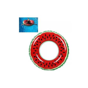 Imagem de Flutuador inflável de melancia de 90 cm Pool Swing Ring Watermelo - Li