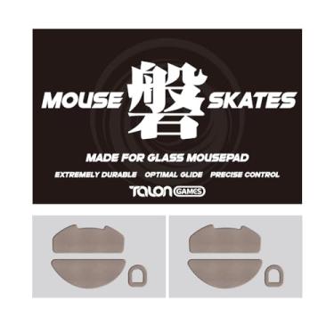 Imagem de TALONGAMES Mouse Skates – Universal para mousepads de vidro, alta durabilidade, baixo ruído, deslizamento suave e controle preciso, borda curva ( série, cáqui) ( Series Khaki, DeathAdder V4 Pro)